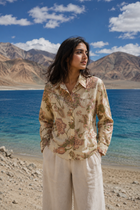 Pangong Bloom Floral Cotton Shirt