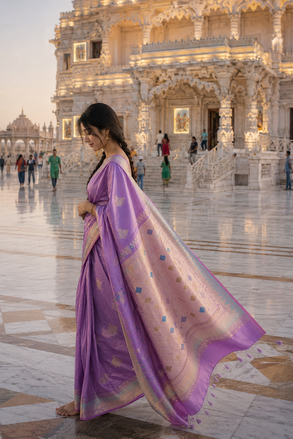 Lavanyika Banarasi Pattern Cotton Saree