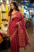 Rajkumari Katan Silk Saree