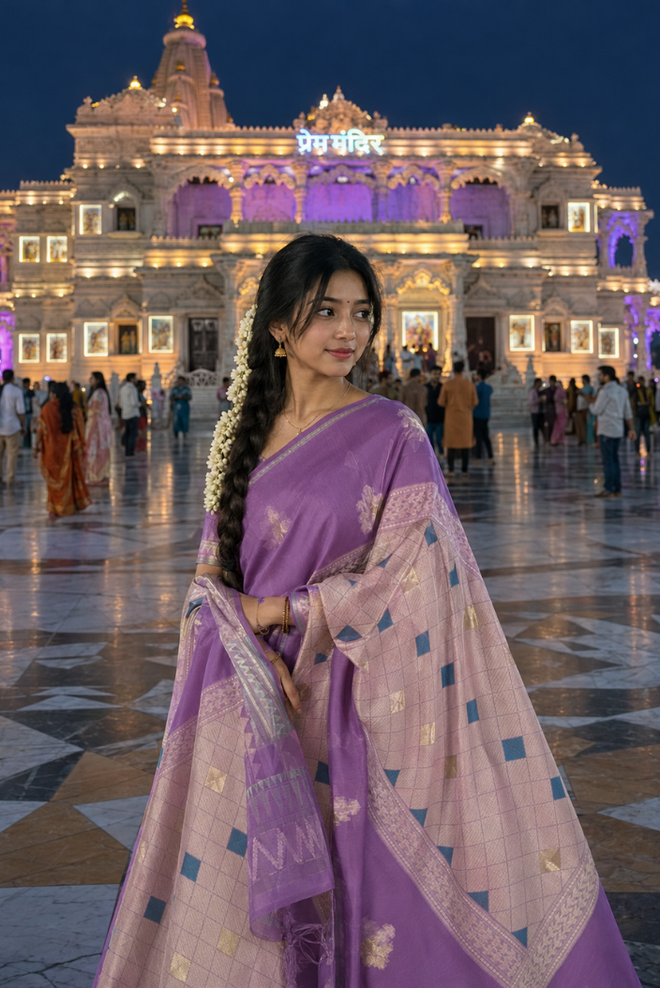 Lavanyika Banarasi Pattern Cotton Saree
