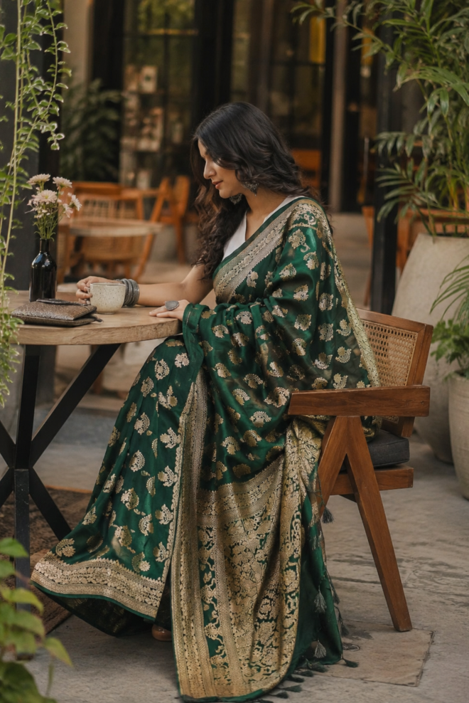 Haritraj Katan Silk Saree