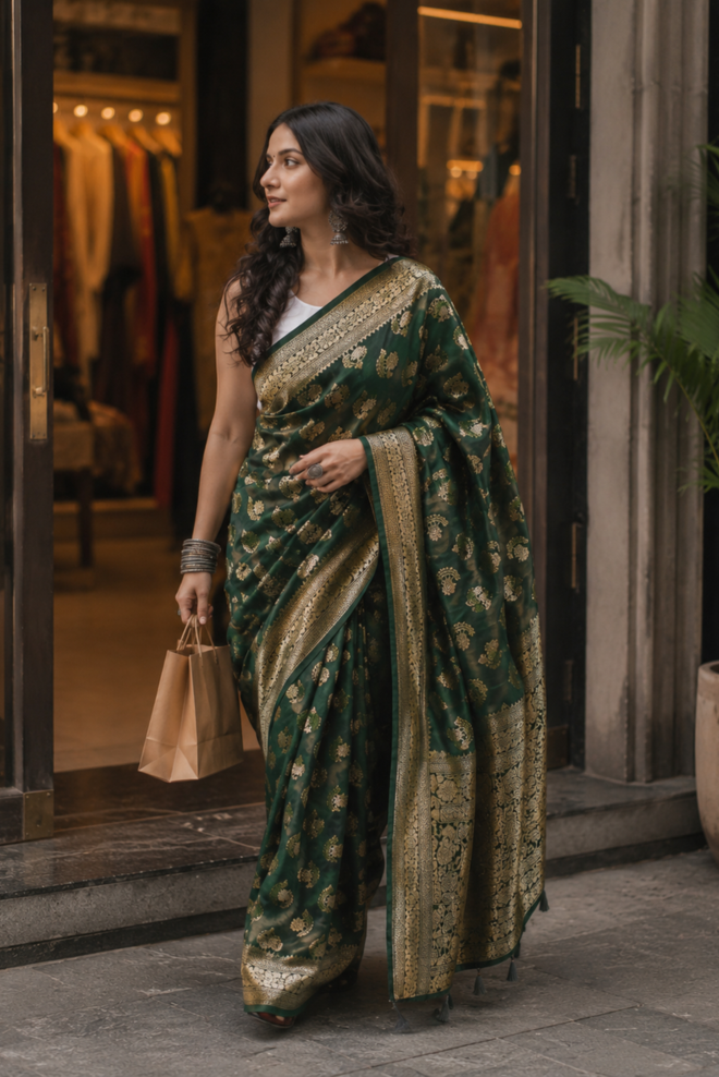 Haritraj Katan Silk Saree