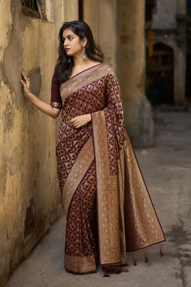 Rajvasini Katan Silk Saree
