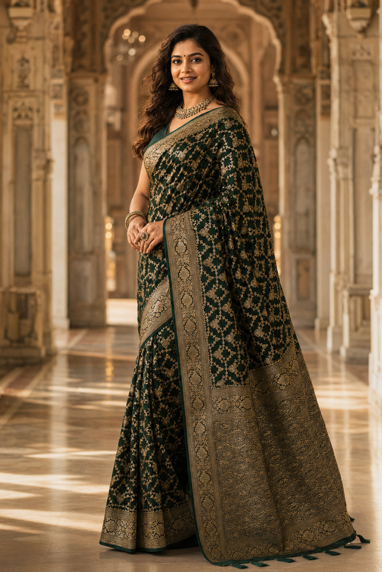 Shyamangi Katan Silk Saree