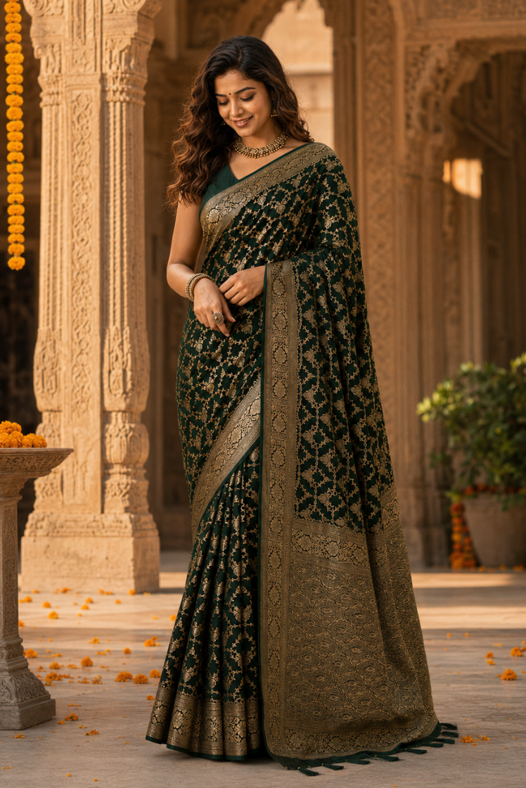 Shyamangi Katan Silk Saree