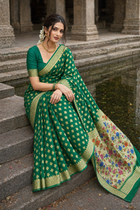 Harit Pushpa Banarasi Pure Silk Chiffon Saree