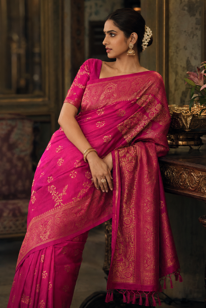 Raktima Semi Mashru Silk Saree