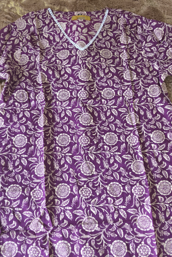 Rajnigandha Handblock Printed Cotton Kurti