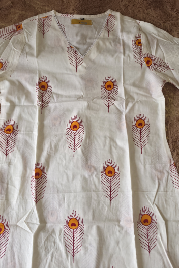 Mayurika Handblock Printed Cotton Kurti