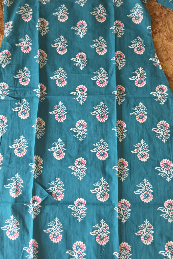 Neelpushpa Handblock Printed Cotton Kurti