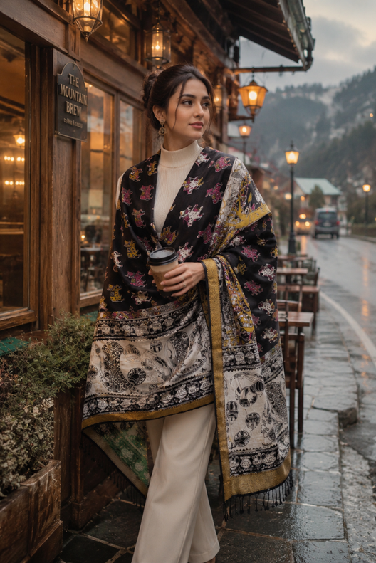 Noor-e-Kalamkari Heritage Dupatta