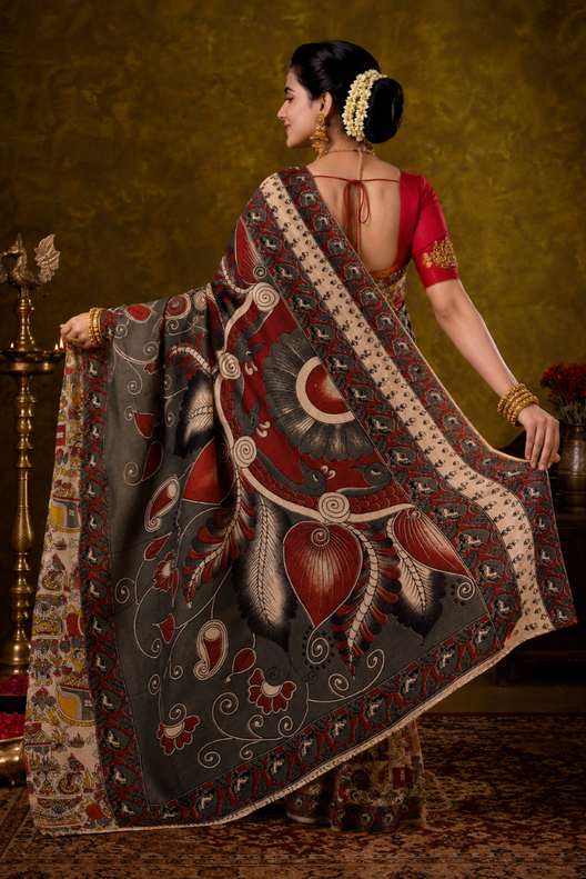Noir Bloom Designer Saree