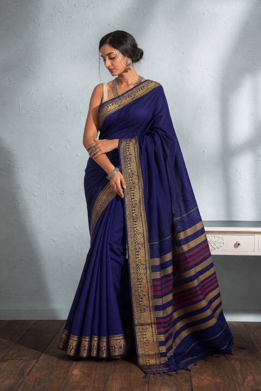 Neelambara Narayanpet Cotton Saree