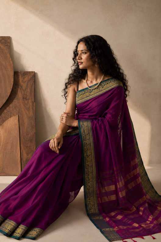 Rajnigandha Narayanpet Cotton Saree