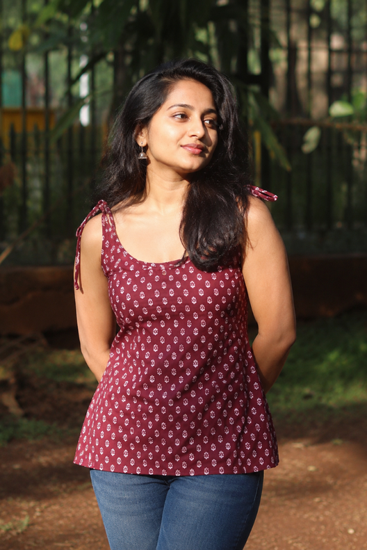 Gulmohar Printed Short Kurti