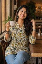 Vanya Floral Printed Short Kurti
