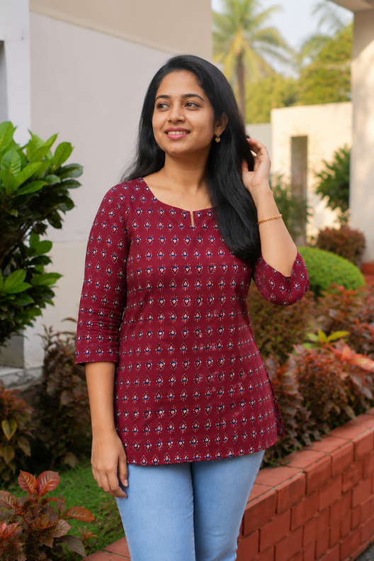 Meher Printed Short Kurti