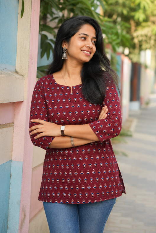 Meher Printed Short Kurti