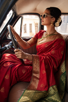 Raktarekha Katan Silk Saree