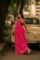 Gulnaar Chanderi Handloom Silk Cotton Saree