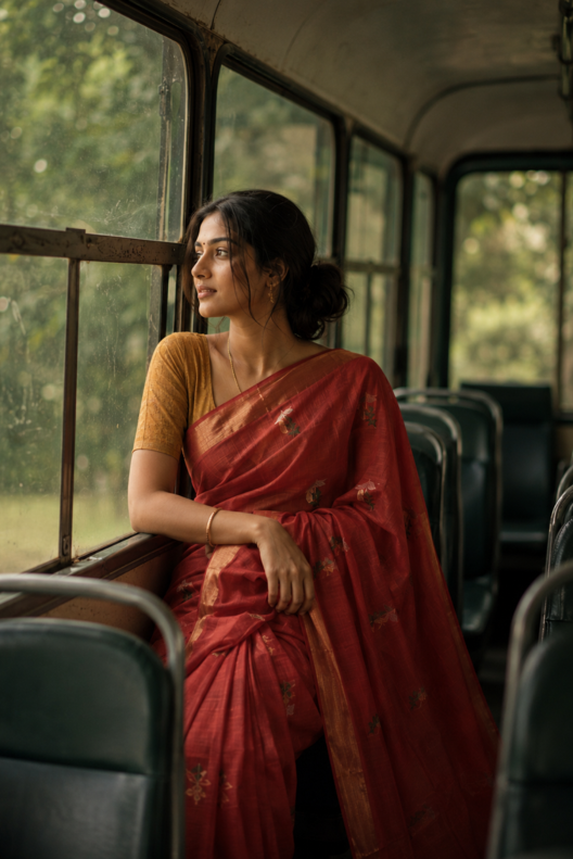 Kesari Varnika Chanderi Handloom Silk Cotton Saree