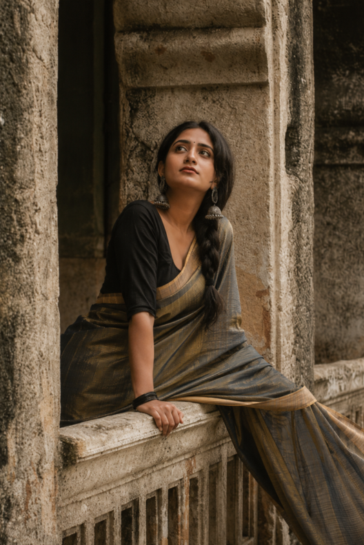 Shyamtara Chanderi Handloom Silk Cotton Saree