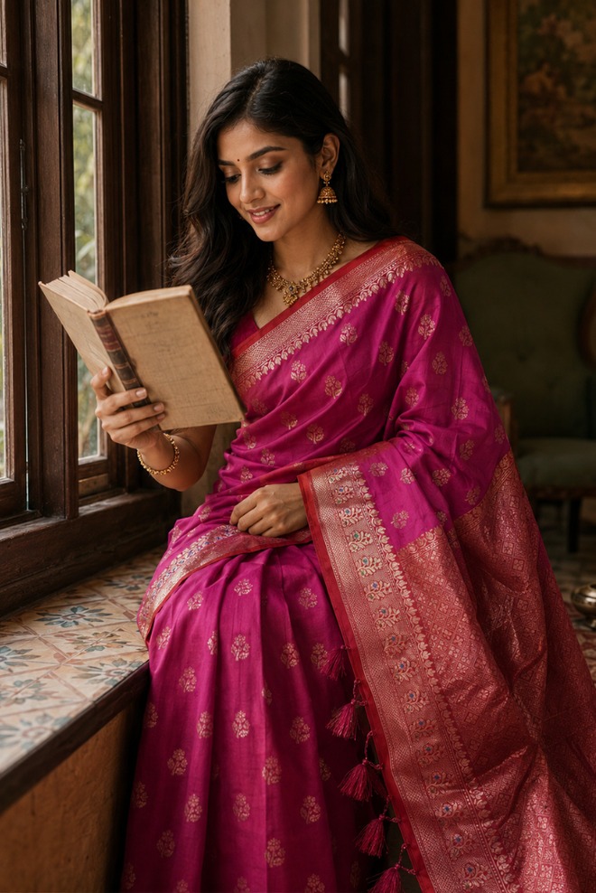 Rajnandini Katan Silk Saree