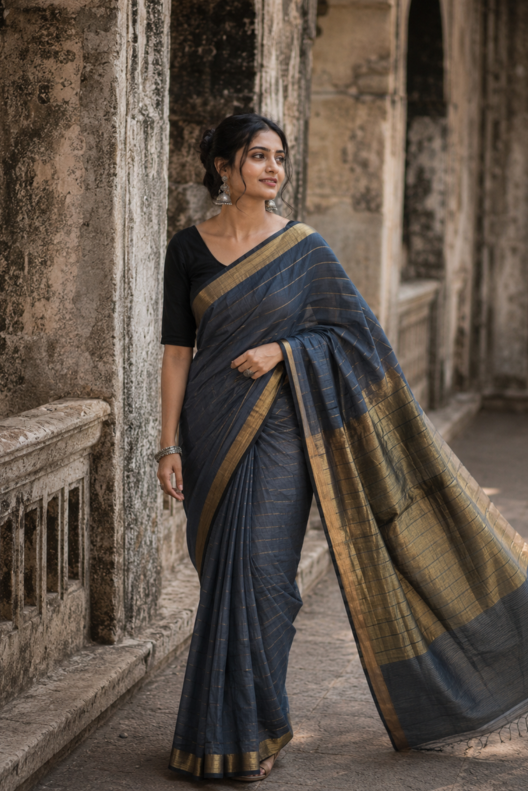 Shyamtara Chanderi Handloom Silk Cotton Saree