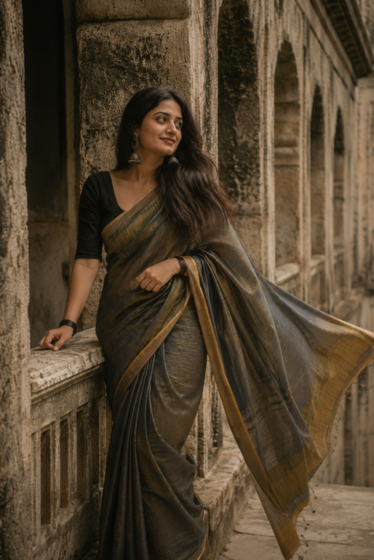 Shyamtara Chanderi Handloom Silk Cotton Saree