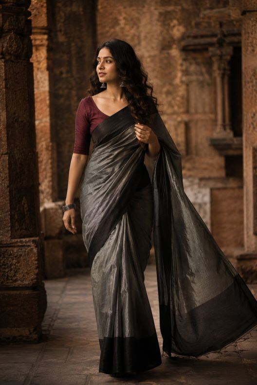 Raatrani Chanderi Handloom Silk Cotton Saree