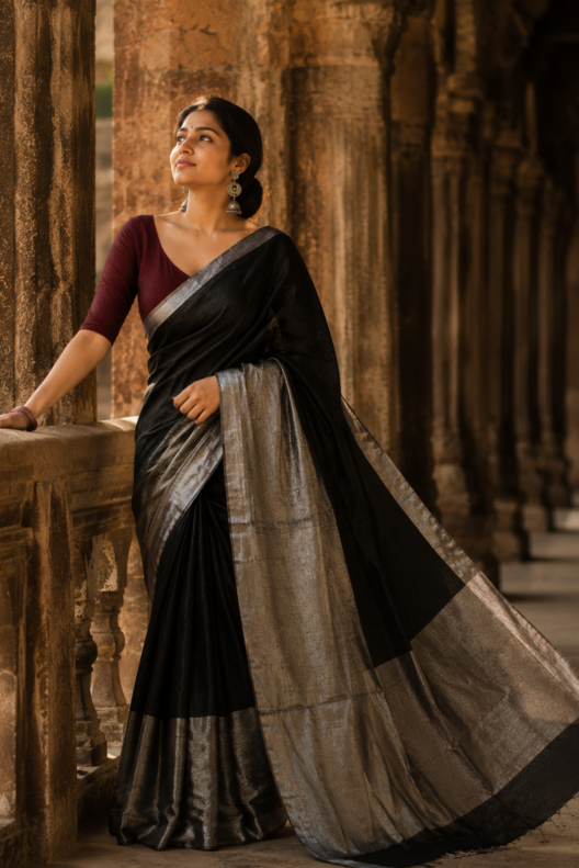 Raatrani Chanderi Handloom Silk Cotton Saree