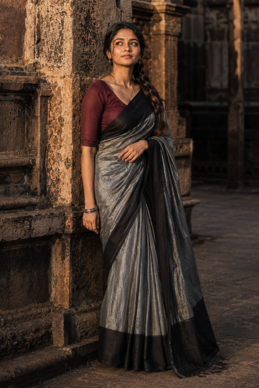 Raatrani Chanderi Handloom Silk Cotton Saree