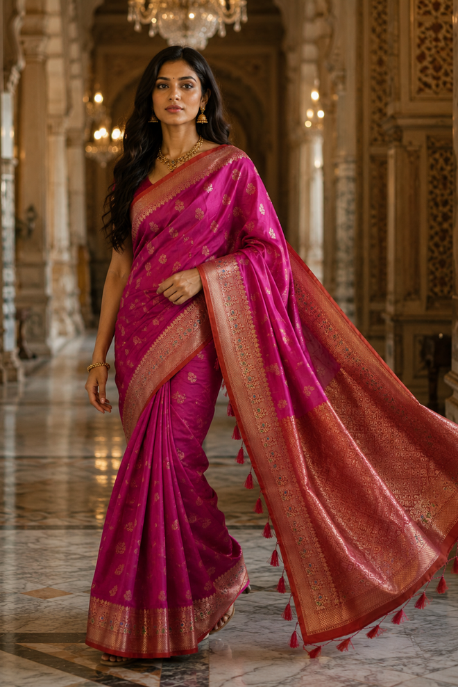 Rajnandini Katan Silk Saree