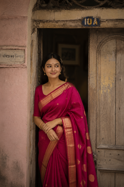 Rangmahika Chanderi Handloom Silk Cotton Saree