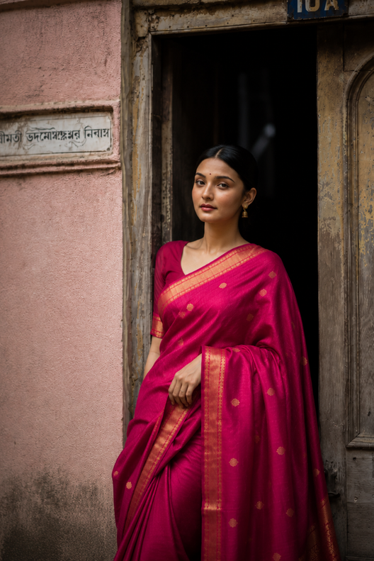 Rangmahika Chanderi Handloom Silk Cotton Saree