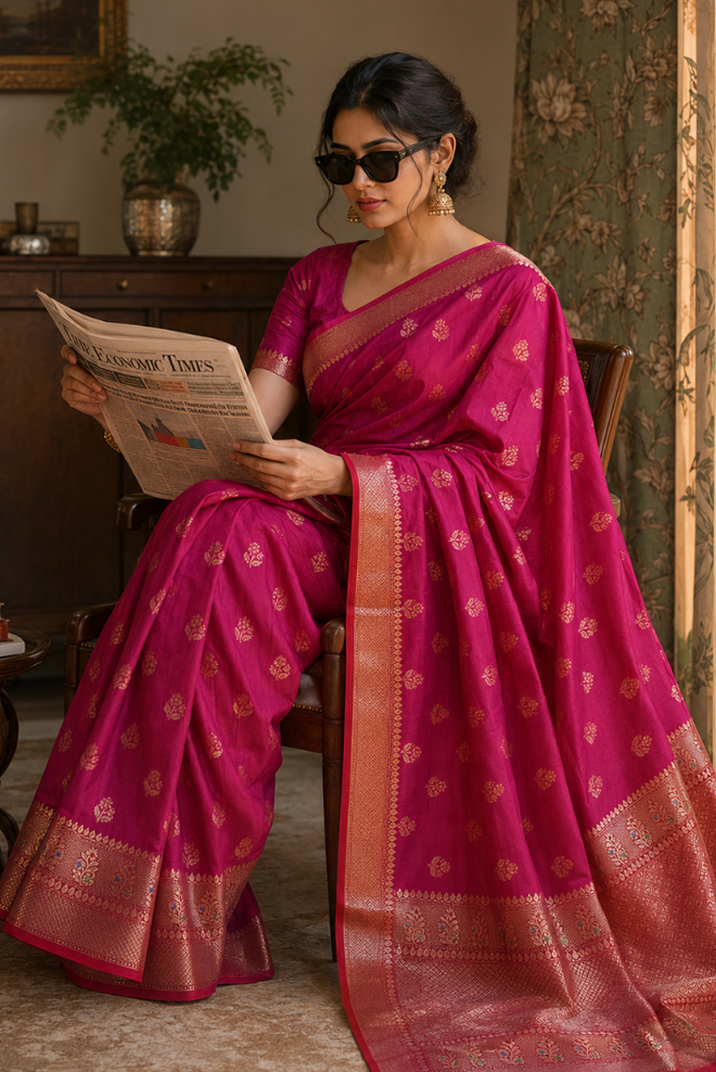 Rajnandini Katan Silk Saree