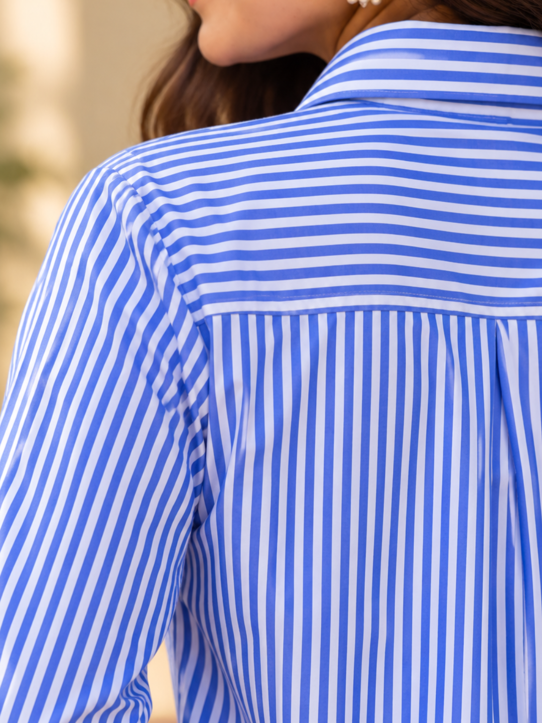 Striped Cotton Shirt for Women