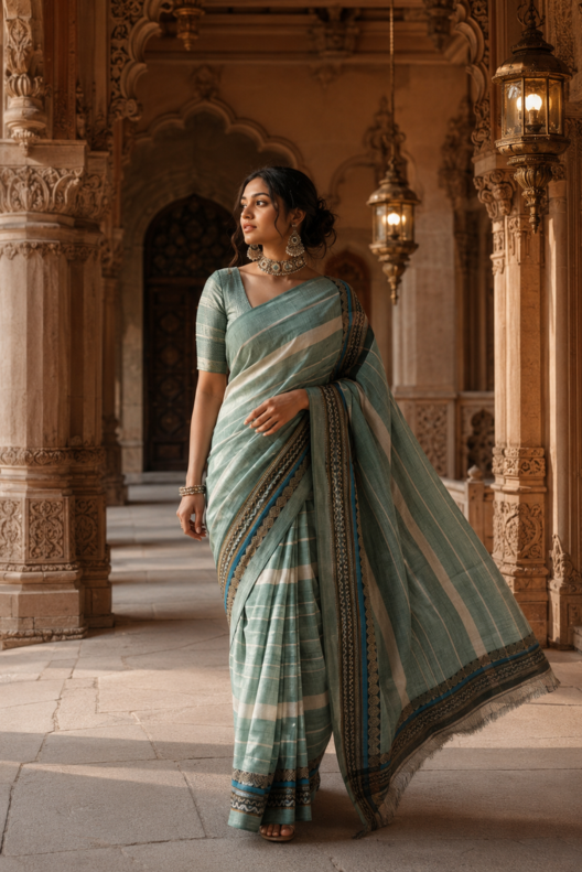 Neelvasini Narayanpet Cotton Saree