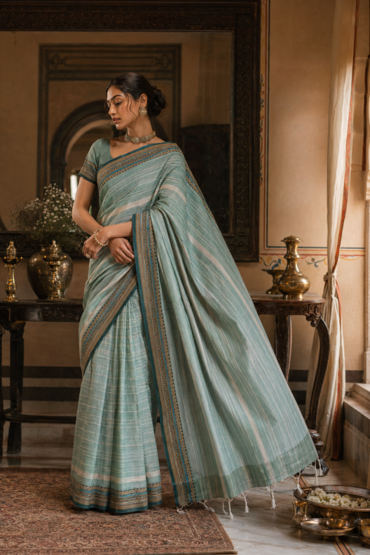 Neelvasini Narayanpet Cotton Saree