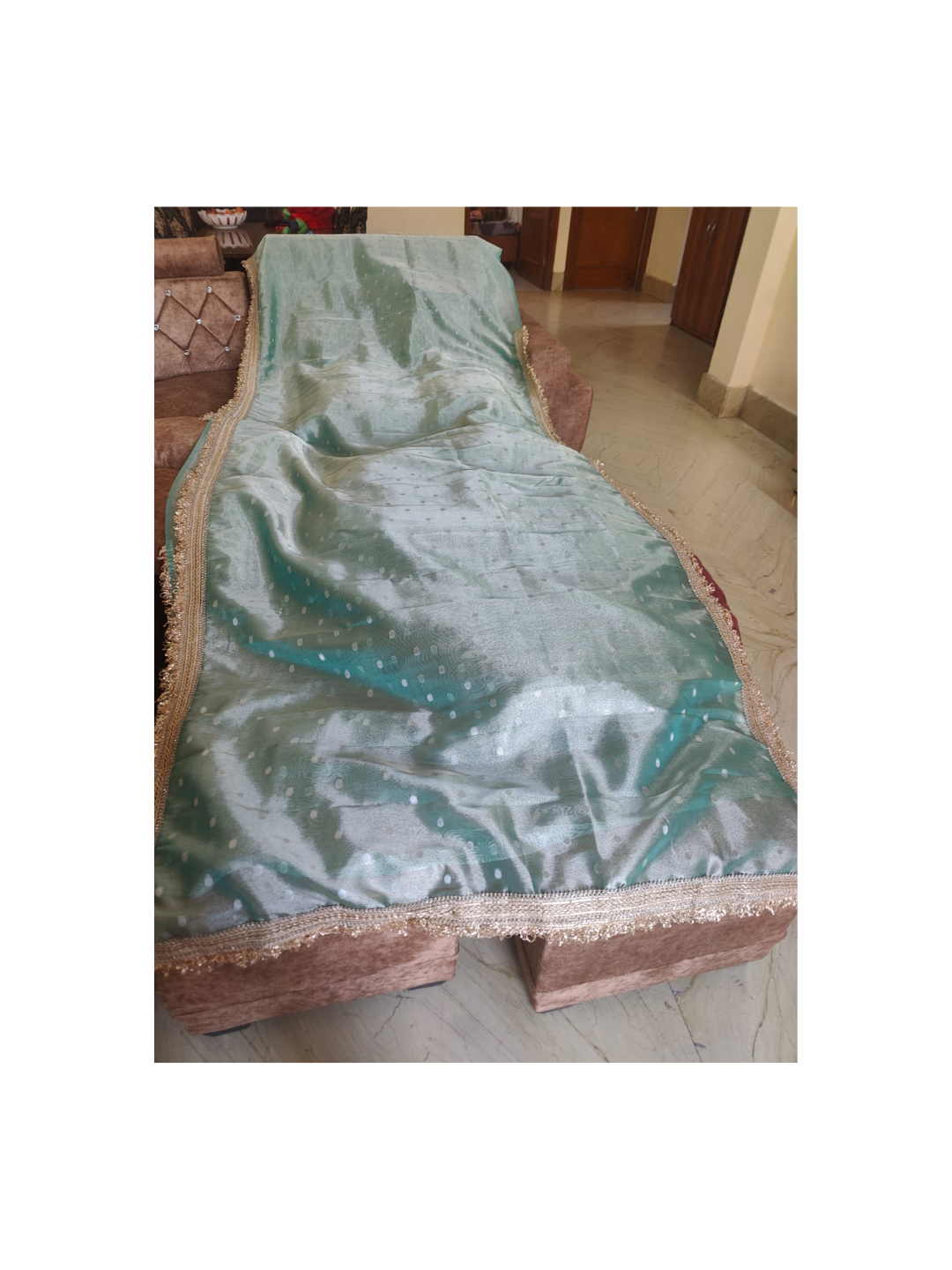 Banarasi Golden Tissue Silk Embroidered Saree