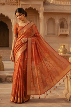 Suryakanti Banarasi Pattern Cotton Saree