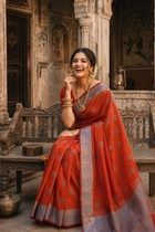 Arunika Banarasi Pattern Cotton Saree