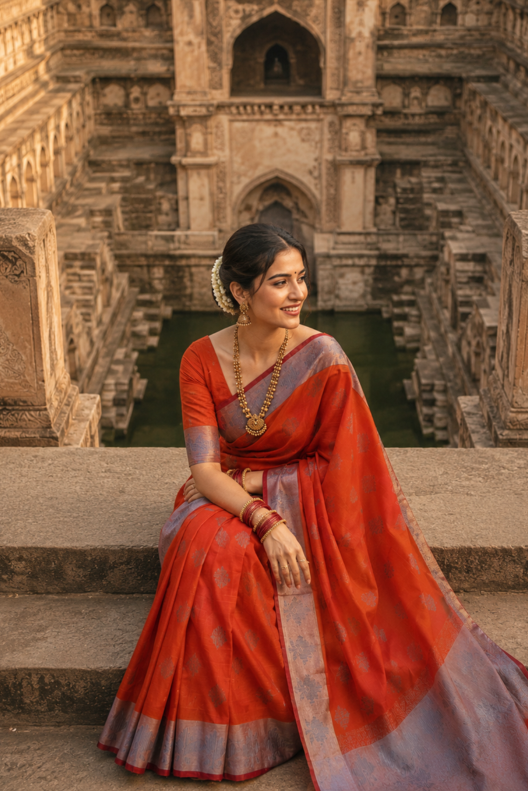 Arunika Banarasi Pattern Cotton Saree