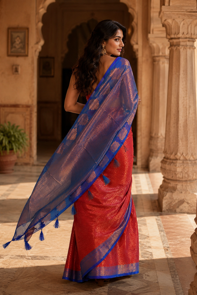 Neelambara Banarasi Silk Saree