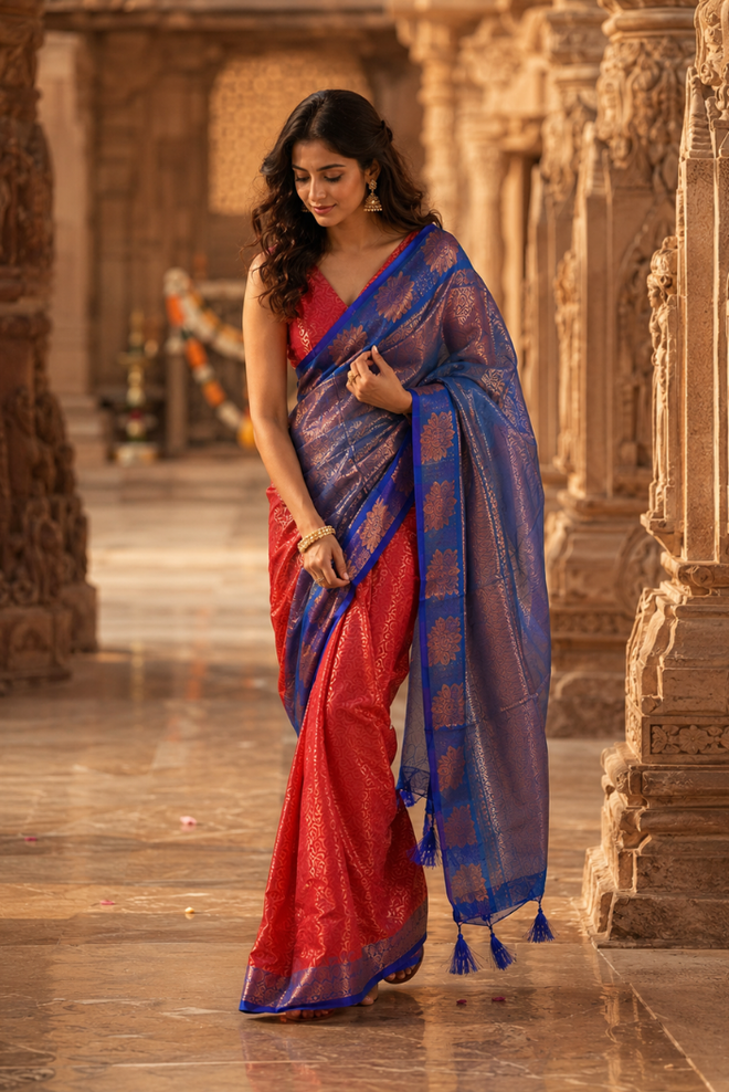 Neelambara Banarasi Silk Saree