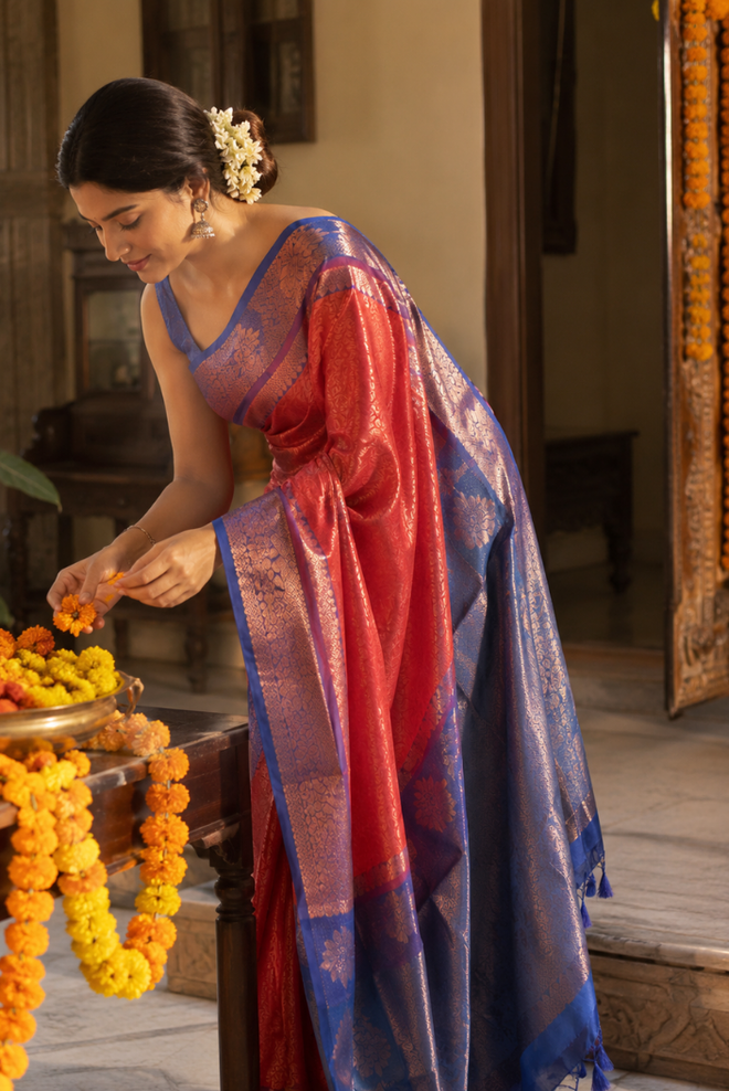 Neelambara Banarasi Silk Saree