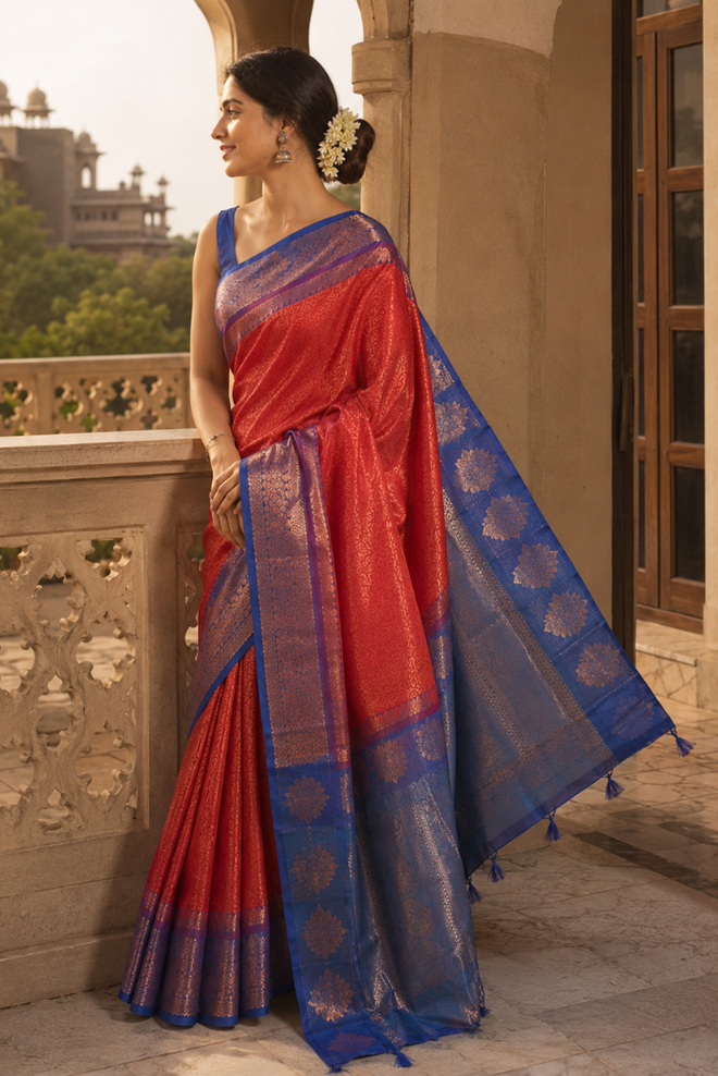 Neelambara Banarasi Silk Saree