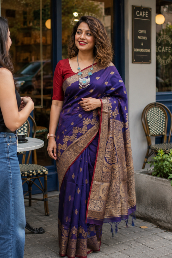 Neelratna Premium Katan Silk Saree