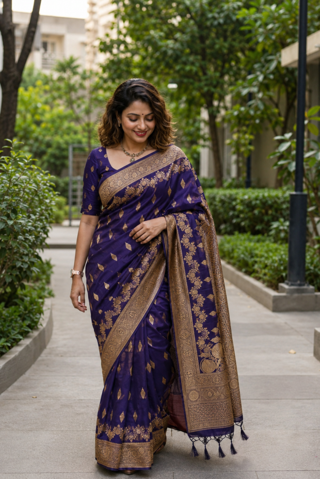 Neelratna Premium Katan Silk Saree