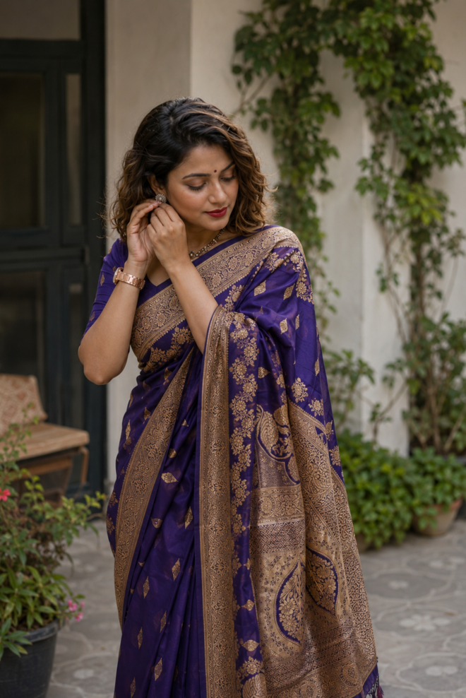 Neelratna Premium Katan Silk Saree
